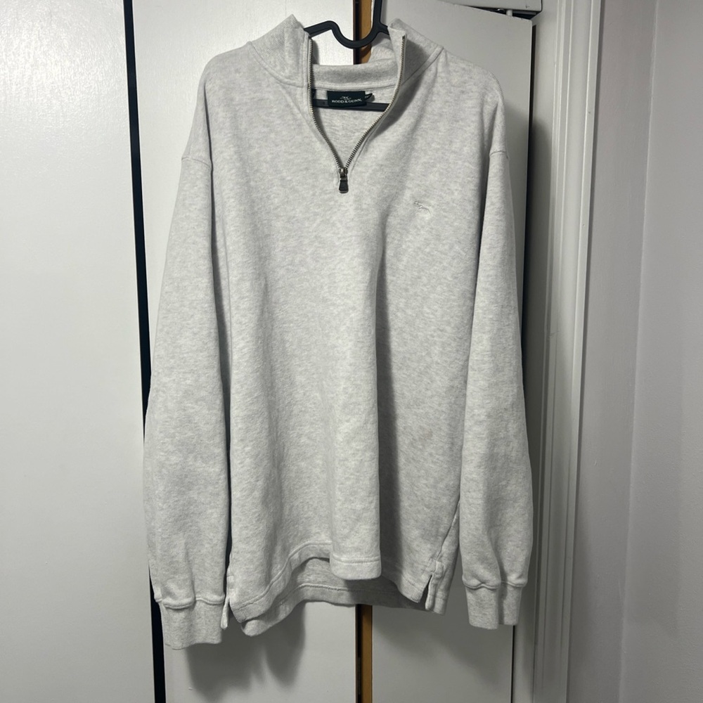 Rodd & Gunn Gray Zip Up Sweater